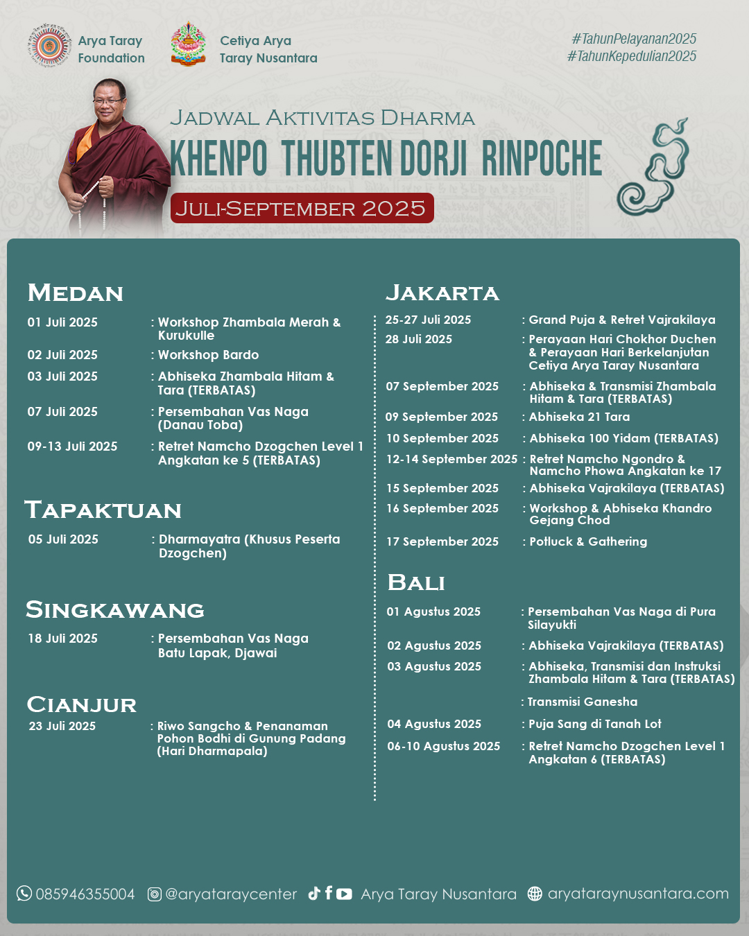 Tour Rinpoche la di Indonesia slide 1