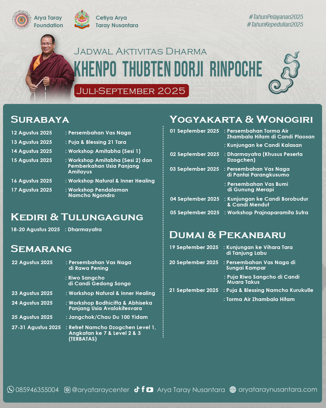 Tour Rinpoche la di Indonesia slide 2