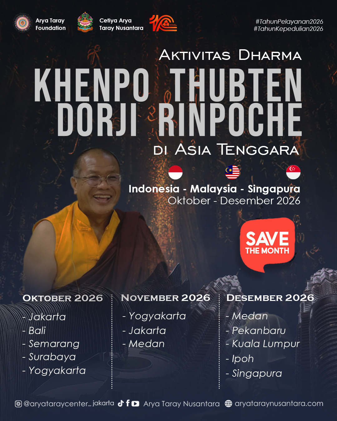 Teaser Aktivitas Dharma Rinpoche 2026